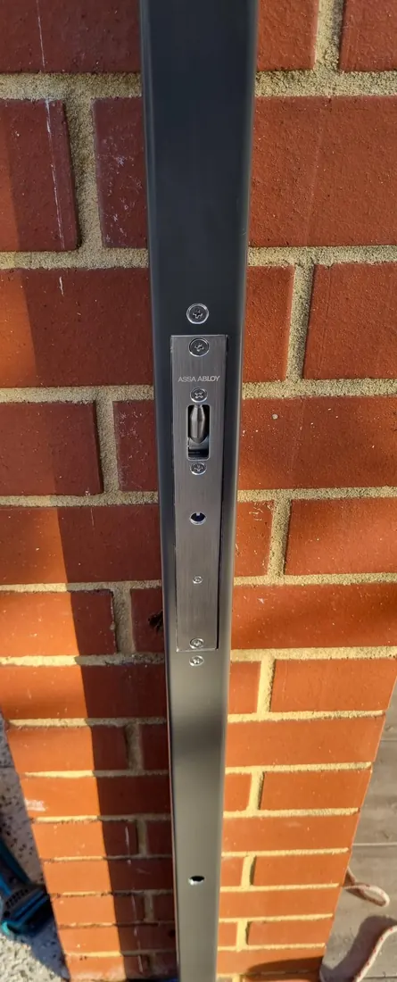 ASSA ABLOY multipoint lock strip replaced in a door edge by a Perth locksmith